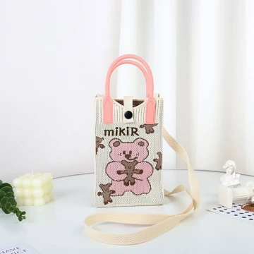 餅乾抱抱小熊×針織×斜背包