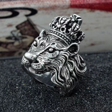 美式×復古×獅子國王×開口戒指