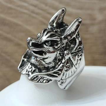 美式×復古×阿努比斯×開口戒指