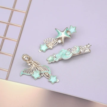 海洋奇綠×三套件髮夾組