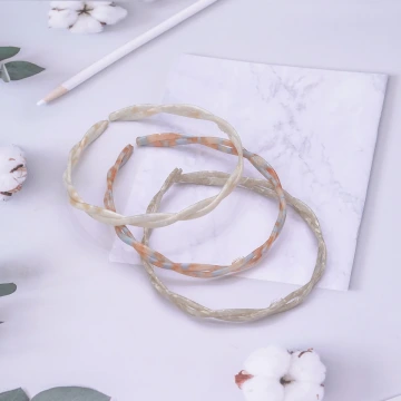 螺旋麻花交織&times;髮箍&times;共三色