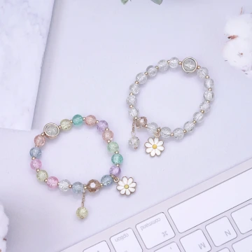 陽光雛菊×固定式串珠手鍊×共二色