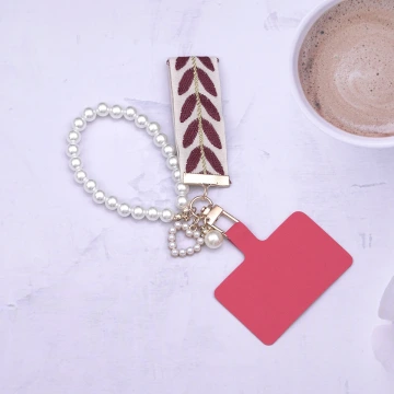 小清新愛心織帶&times;手機掌上掛繩&times;紅色