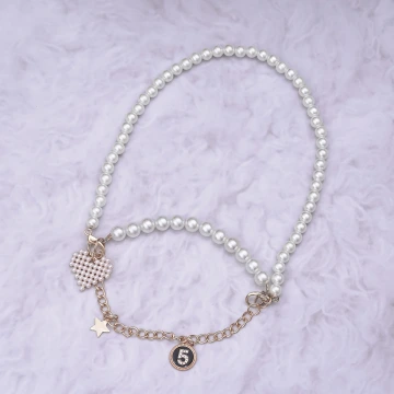 金色愛心珍珠餅乾&times;飲料杯繩&times;珍珠提把