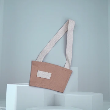 帆布經典款×飲料提繩×膚橘