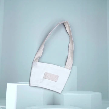 帆布經典款×飲料提繩×白色