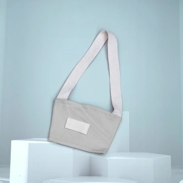 帆布經典款×飲料提繩×淺灰