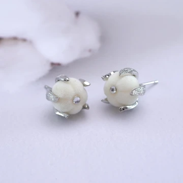 一支棉花×耳環