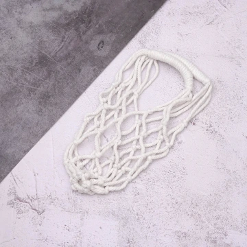 素色鏤空網編&times;飲料水瓶提袋&times;白色