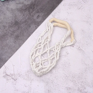 撞色鏤空網編&times;飲料水瓶提袋&times;黃白