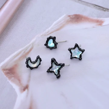 星月樂園×單邊四套件耳環組
