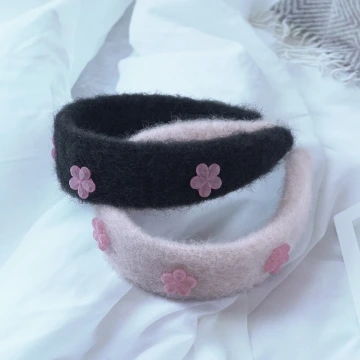 花朵軟糖羊毛氈×髮箍×共二色