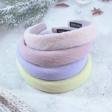 糖果色皺褶紋&times;髮箍&times;共四色