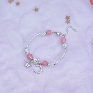 星月草莓琉璃&times;手鍊