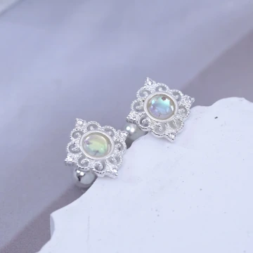 古典月光方框×轉珠耳環