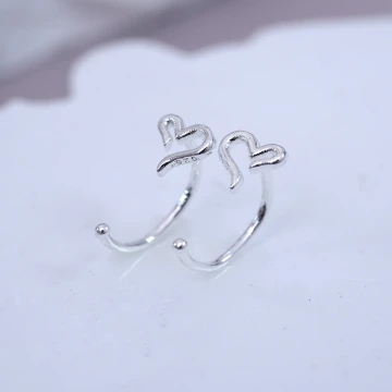 925銀針×養耳棒×線條愛心×耳勾