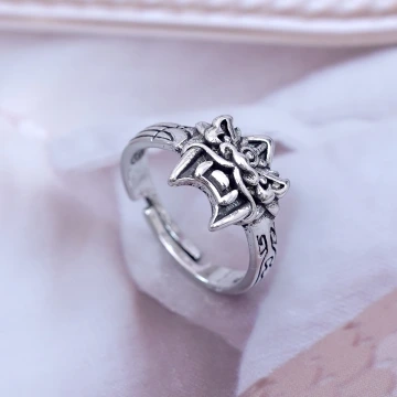 酷酷風獅爺&times;開口戒指