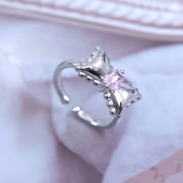 糖果蝴蝶結&times;開口戒指