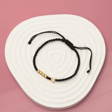 真心&times;黑繩&times;抽繩手鍊