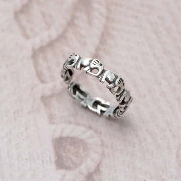 925銀飾&times;吉祥吉象&times;開口戒指