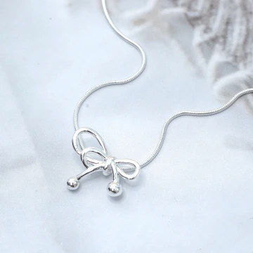 925銀飾&times;高冷蝴蝶結&times;鎖骨項鍊
