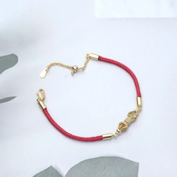 復古金剛杵&times;紅繩手鍊