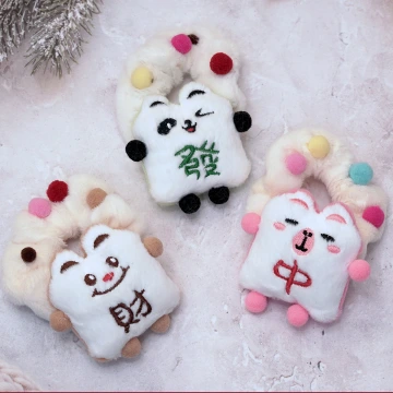 麻將森友會&times;大腸髮束&times;共三色