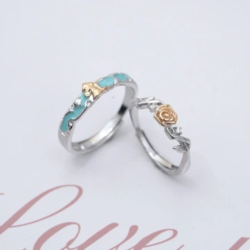 玫瑰與獨角獸&times;情侶對戒