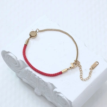 316鋼飾&times;繫福&times;紅繩手鍊