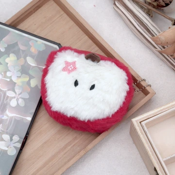 紅蘋果毛絨絨&times;掛件零錢包