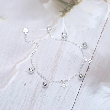 925銀飾&times;光芒小鈴鐺&times;手鍊