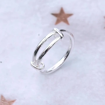 925銀飾&times;極簡伸縮&times;開口戒指