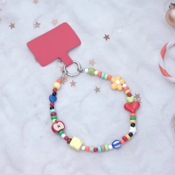 童趣愛心蘋果&times;手機腕帶掛繩