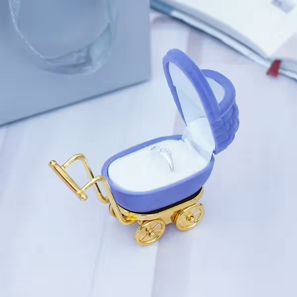 嬰兒手推車×適用戒指/項鍊/手鍊×絨布盒
