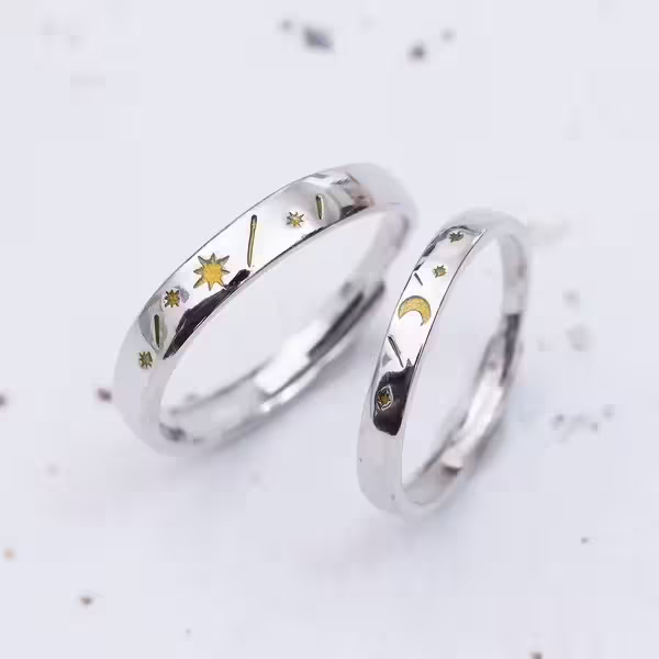 金星伴明月×情侶對戒