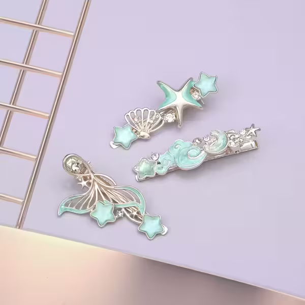 海洋奇綠×三套件髮夾組