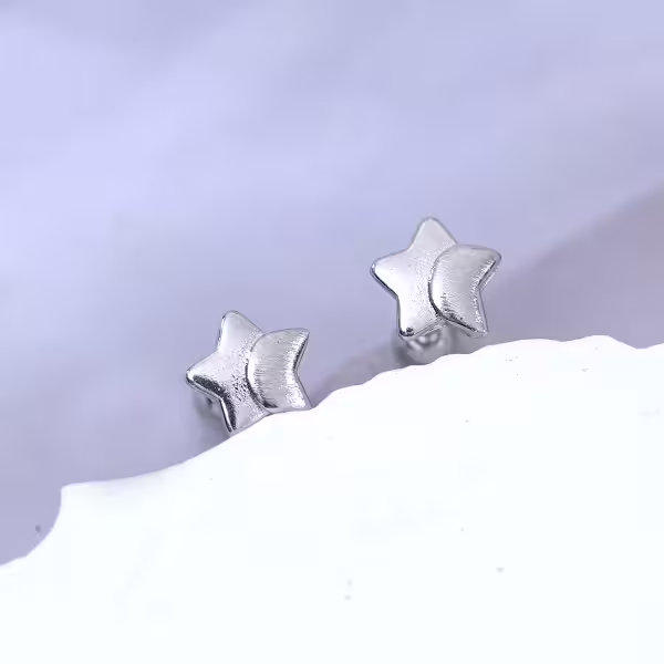 925耳針×星與月×轉珠耳環