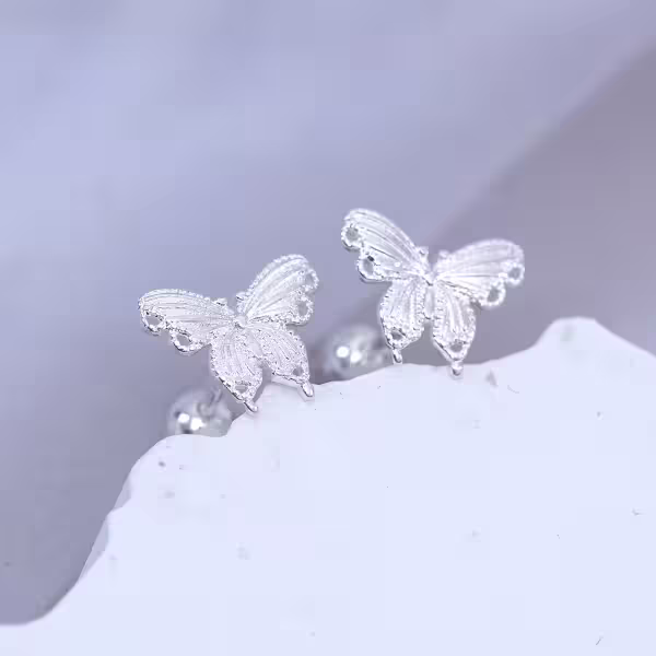925耳針×小蝴蝶×轉珠耳環