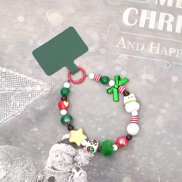 小白雪人&times;手機腕帶掛繩