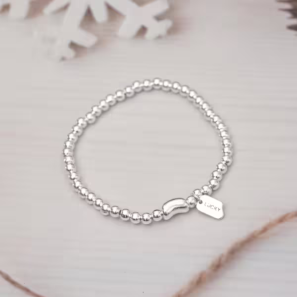 925銀飾&times;紅豆LUCKY&times;串珠手環