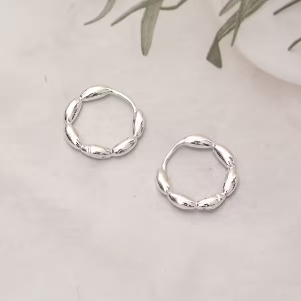 925銀針&times;波堤圓環&times;耳扣