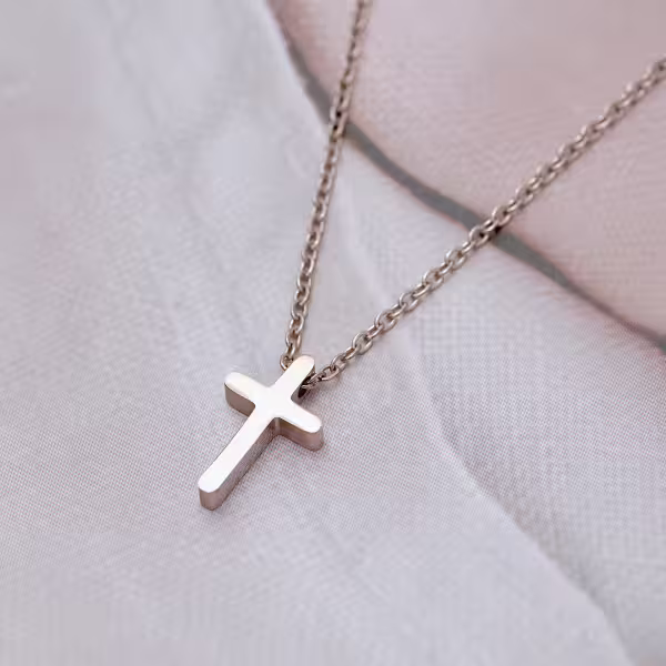 316鋼飾&times;十字架&times;項鍊&times;玫瑰金