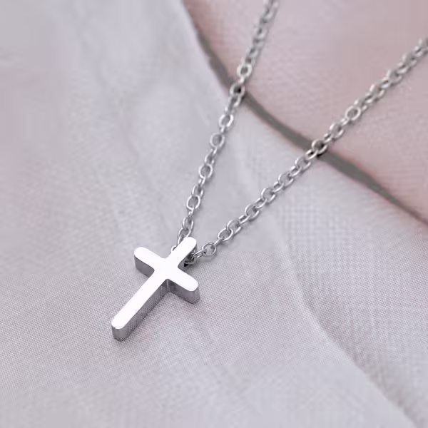 316鋼飾&times;十字架&times;項鍊&times;銀色