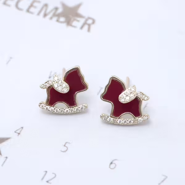 紅運飛馬&times;吊墜耳環