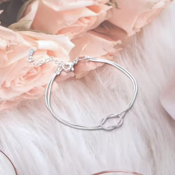 925銀飾&times;蛇骨平結&times;手鍊