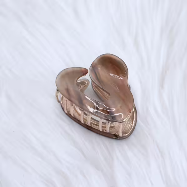 金屬流光&times;鯊魚夾&times;深咖