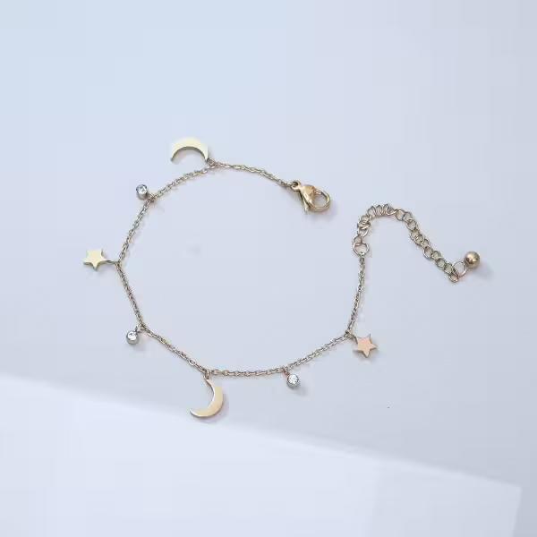 316鋼飾&times;星光月影&times;手鍊&times;金色