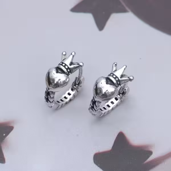 復古愛心皇冠&times;耳扣