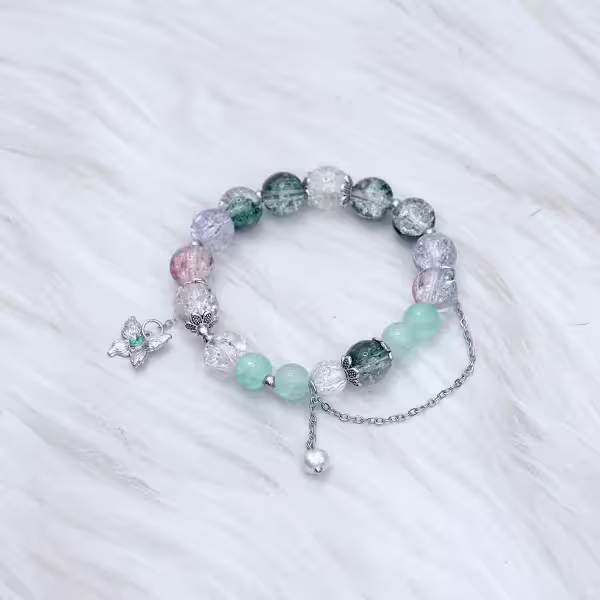 森林冰蝶&times;固定式串珠手鍊