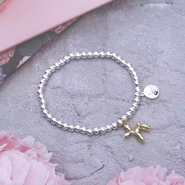 925銀飾&times;幸運氣球狗&times;串珠手環